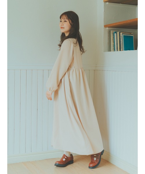 ehka sopo(エヘカソポ)の「【たかあしあかりコラボ】ワンピース(ワンピース・レディース・ブラウン/ベージュ・フリ-)」の3枚目の写真