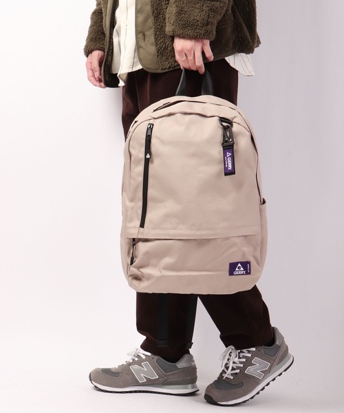 GERRY（ジェリー）の「GERRY はっ水加工 サスティナブル リプリーブ リュックサック デイバッグ  男女兼用（バックパック/リュック・メンズ・ブラック/ベージュ/カーキ/マルチ・FREE）」の21枚目の写真
