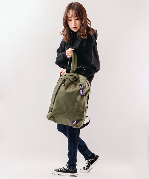 GERRY（ジェリー）の「GERRY はっ水加工 サスティナブル リプリーブ リュックサック デイバッグ  男女兼用（バックパック/リュック・メンズ・ブラック/ベージュ/カーキ/マルチ・FREE）」の12枚目の写真