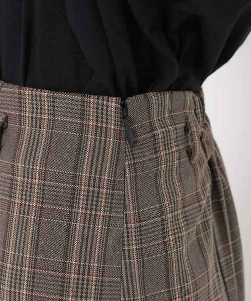 mysty woman（ミスティウーマン）の「タータンチェックマーメイドスカート 264102（スカート・レディース・ベージュ/ブラウン/グレー・FREE）」の12枚目の写真