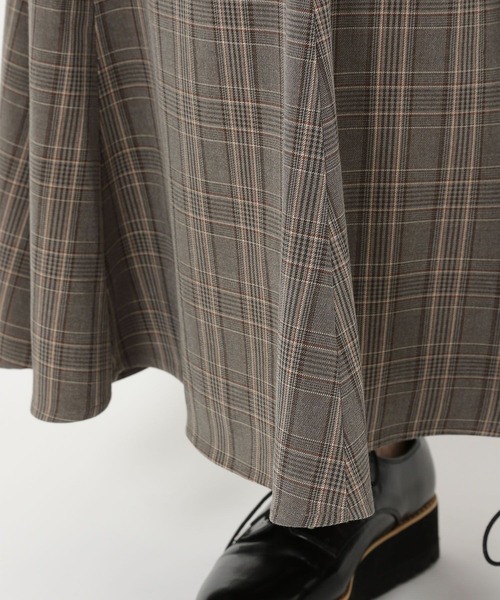 mysty woman（ミスティウーマン）の「タータンチェックマーメイドスカート 264102（スカート・レディース・ベージュ/ブラウン/グレー・FREE）」の14枚目の写真