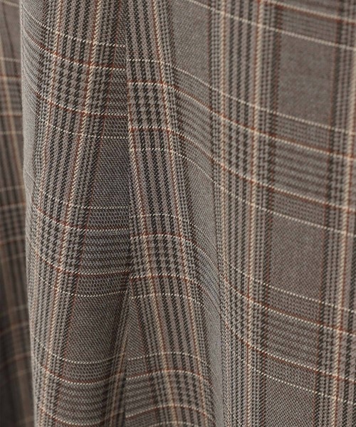 mysty woman（ミスティウーマン）の「タータンチェックマーメイドスカート 264102（スカート・レディース・ベージュ/ブラウン/グレー・FREE）」の10枚目の写真