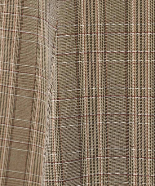 mysty woman（ミスティウーマン）の「タータンチェックマーメイドスカート 264102（スカート・レディース・ベージュ/ブラウン/グレー・FREE）」の5枚目の写真