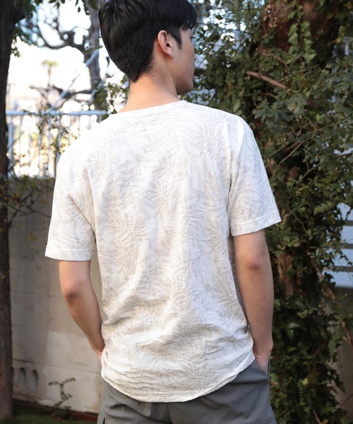 UNION STATION(ユニオンステーション)の「リンクスジャガード&プリントTシャツ(Tシャツ/カットソー・メンズ・ホワイト/ブラック/ネイビー・LL/M/L)」の5枚目の写真