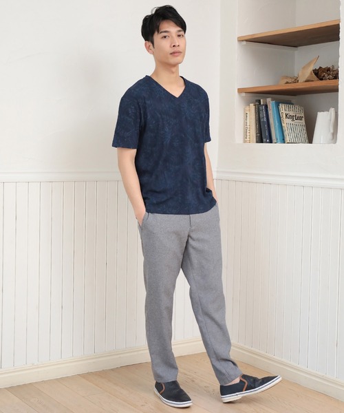 UNION STATION(ユニオンステーション)の「リンクスジャガード&プリントTシャツ(Tシャツ/カットソー・メンズ・ホワイト/ブラック/ネイビー・LL/M/L)」の7枚目の写真