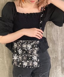 Casselini(キャセリーニ)フラワービーズポシェット