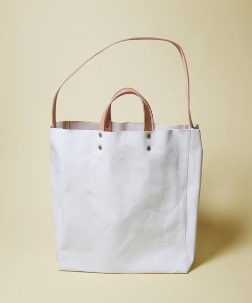 THE SUPERIOR LABOR(シュペリオールレイバー)の「paint canvas bag L(トートバッグ・メンズ・ホワイト/グリーン/ブルー・FREE)」の2枚目の写真