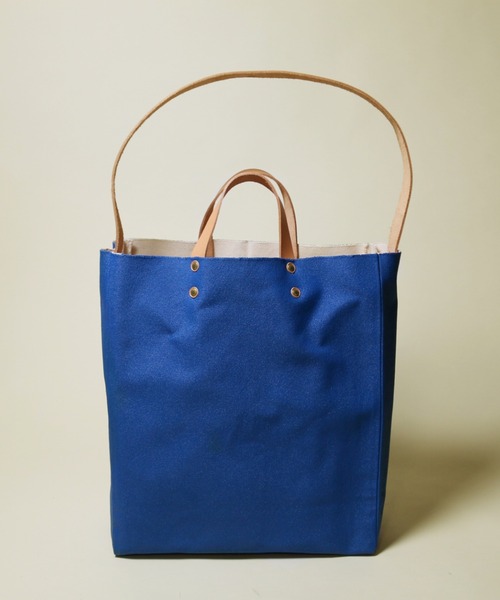 THE SUPERIOR LABOR(シュペリオールレイバー)の「paint canvas bag L(トートバッグ・メンズ・ホワイト/グリーン/ブルー・FREE)」の3枚目の写真