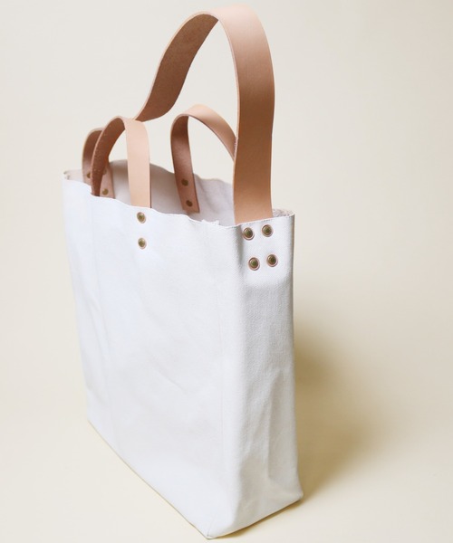 THE SUPERIOR LABOR(シュペリオールレイバー)の「paint canvas bag L(トートバッグ・メンズ・ホワイト/グリーン/ブルー・FREE)」の6枚目の写真