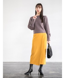 ラップ風タイトスカート