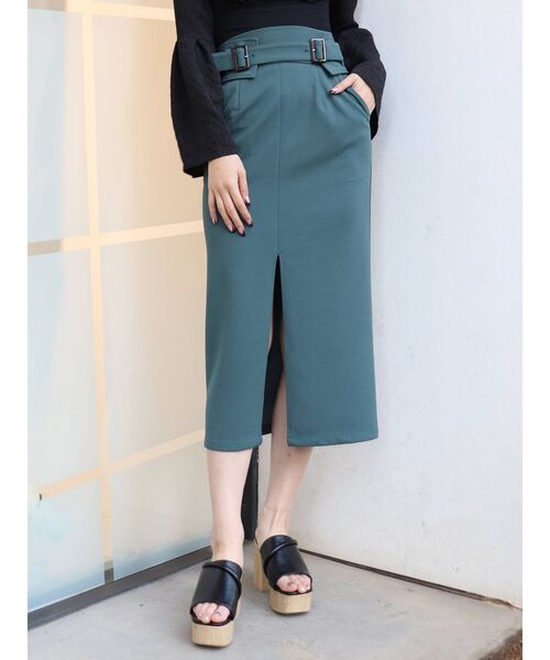 MURUA（ムルーア）の「コルセットベルトペンシルスカート（スカート・レディース・ブラック/グリーン/アイボリー/その他1・1/2）」の3枚目の写真