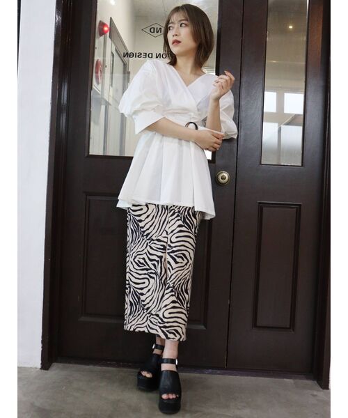 MURUA（ムルーア）の「コルセットベルトペンシルスカート（スカート・レディース・ブラック/グリーン/アイボリー/その他1・1/2）」の22枚目の写真