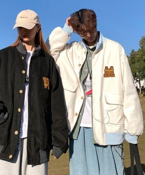 MGV(エムジーヴィー)の「イニシャルワッペンコーデュロイブルゾン(ブルゾン・メンズ・ホワイト/ブラック・X-LARGE/MEDIUM/LARGE)」の11枚目の写真