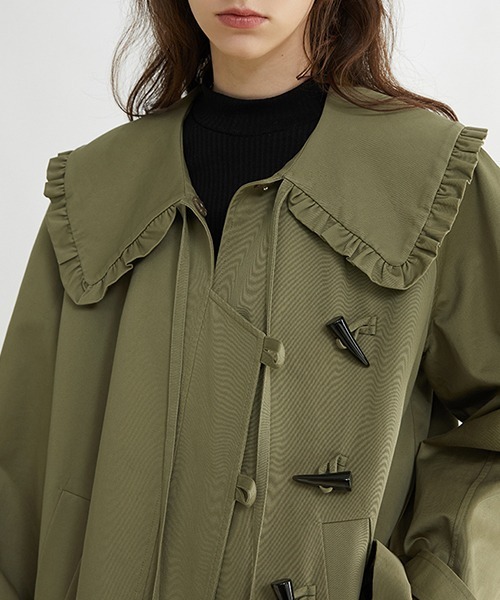 FANOSTUDIOS BUTTON VERSATILE TWILL COAT