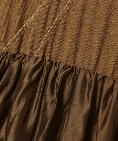 Ray BEAMS（レイビームス）の「RBS / イソザイ キリカエ タンク ワンピース（ワンピース・レディース・ダークブラウン/ブラック・ONE SIZE）」の21枚目の写真