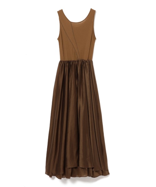 Ray BEAMS（レイビームス）の「RBS / イソザイ キリカエ タンク ワンピース（ワンピース・レディース・ダークブラウン/ブラック・ONE SIZE）」の9枚目の写真