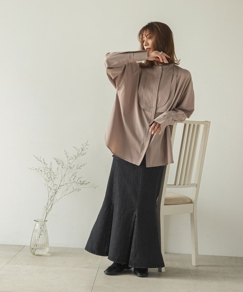 rectangle（レクタングル）の「デニムマーメイドスカート（スカート・レディース・ブラック/ブルー・FREE）」の12枚目の写真