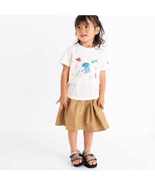 ami amie（アミアミ）の「アンダーザシーＴシャツ（Tシャツ/カットソー・キッズ・ホワイト/パープル・100cm/110cm/90cm/120cm）」の12枚目の写真