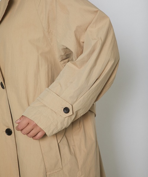 RIVE DROITE（リヴドロワ）の「オーバートレンチコート（トレンチコート・レディース・ベージュ/サーモンピンク・FREE）」の5枚目の写真