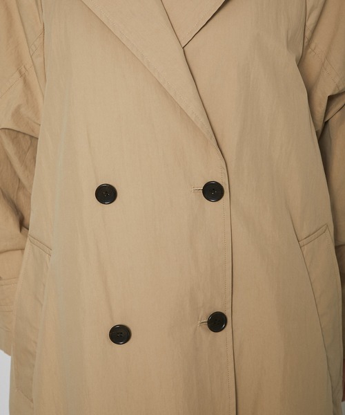 RIVE DROITE（リヴドロワ）の「オーバートレンチコート（トレンチコート・レディース・ベージュ/サーモンピンク・FREE）」の9枚目の写真