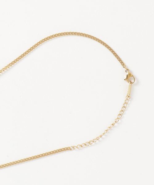 9ban（キューバン）の「【9ban】キューバン/ Emerald stone necklace（ネックレス・レディース・ゴールド・FREE）」の3枚目の写真