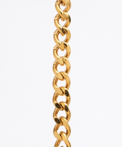 9ban（キューバン）の「【9ban】キューバン/ Emerald stone necklace（ネックレス・レディース・ゴールド・FREE）」の7枚目の写真