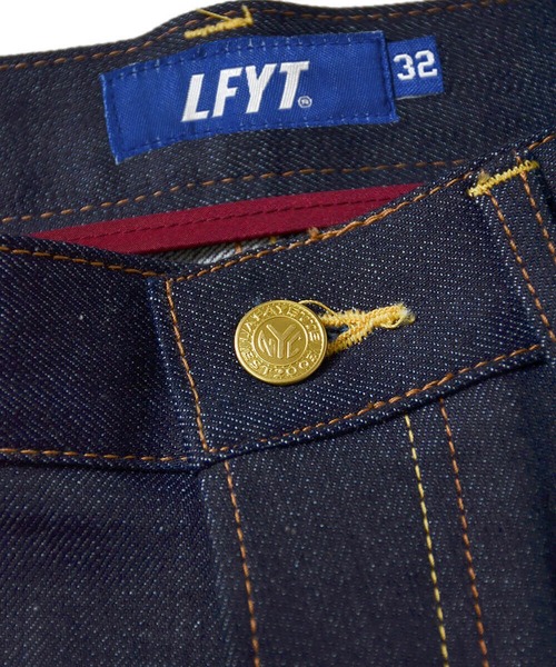 Lafayette（ラファイエット）の「LFYT ラファイエット [Lafayette] - 5ポケット ストレッチ デニム ロングパンツ スリムフィット スキニー [5 POCKET SELVAGE STRETCH DENIM PANTS SLIM FIT] LS221103（デニムパンツ・メンズ・インディゴブルー・32inch/34inch/36inch/38inch）」の2枚目の写真