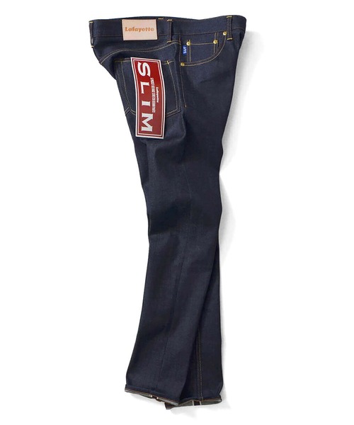 Lafayette（ラファイエット）の「LFYT ラファイエット [Lafayette] - 5ポケット ストレッチ デニム ロングパンツ スリムフィット スキニー [5 POCKET SELVAGE STRETCH DENIM PANTS SLIM FIT] LS221103（デニムパンツ・メンズ・インディゴブルー・32inch/34inch/36inch/38inch）」の7枚目の写真