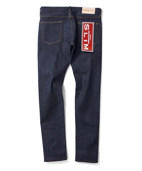 Lafayette（ラファイエット）の「LFYT ラファイエット [Lafayette] - 5ポケット ストレッチ デニム ロングパンツ スリムフィット スキニー [5 POCKET SELVAGE STRETCH DENIM PANTS SLIM FIT] LS221103（デニムパンツ・メンズ・インディゴブルー・32inch/34inch/36inch/38inch）」の8枚目の写真