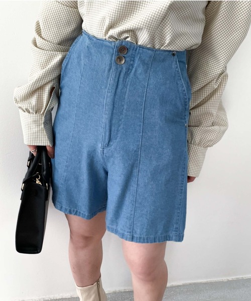 archives（アルシーヴ）の「ライトオンスデニムショートパンツ