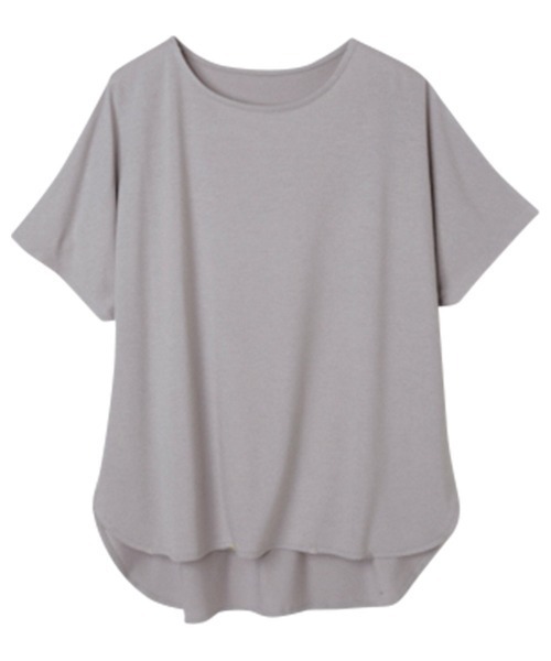 RANAN（ラナン）の「ひんやり！バックフリルカットソープルオーバー（Tシャツ/カットソー・レディース・オフホワイト/ブラック/ネイビー/ライトグレー・LL/M/L）」の11枚目の写真