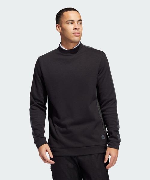 adidas（アディダス）の「アディクロス クルーネック プルオーバー【adidas Golf/アディダスゴルフ】（スウェット・メンズ・ライトブルー/ブラック・MEDIUM/LARGE/X-LARGE/XX-LARGE/SMALL）」の2枚目の写真