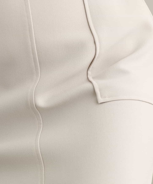 a.v.v（アーヴェヴェ）の「カノコストレッチナロースカート（スカート・レディース・アイボリー/ネイビー・34/36/38/40/42）」の14枚目の写真