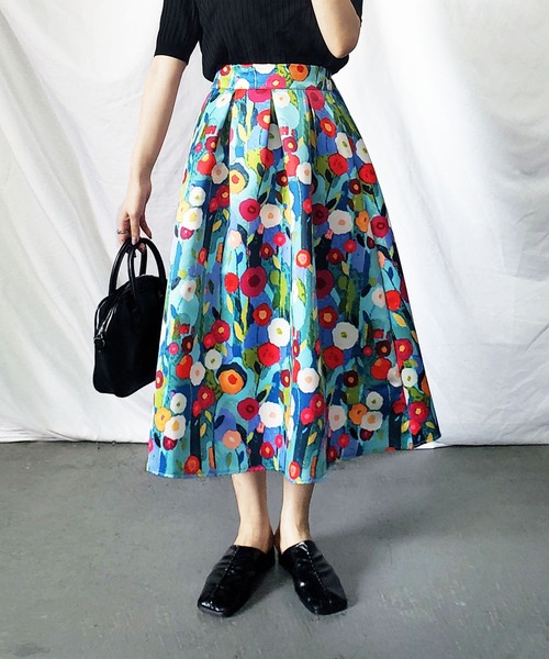 【1点限りの超価格破壊‼️】BALMAIN バルマン 花柄スカート 36 バルマンが薔薇に見出す、真のフレンチラグジュアリー【2024年春夏