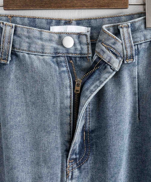 Ressaca（レサーカ）の「カットオフクロップドデニムパンツ ワイドストレートシルエット（デニムパンツ・メンズ・ブラック/ブルー・S/M/L/XL/XXL）」の11枚目の写真