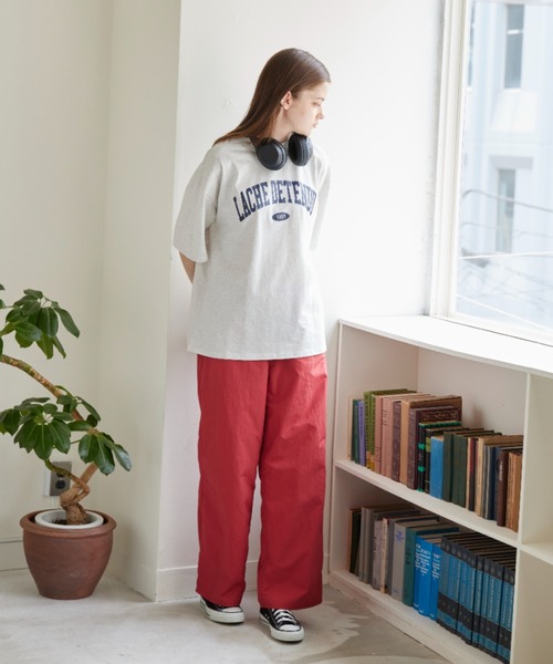 flaner（フラネ）の「Nylon color pants/ナイロンカラーパンツ（その他パンツ・レディース・ピンク/イエロー/グリーン・SMALL/MEDIUM/LARGE）」の21枚目の写真