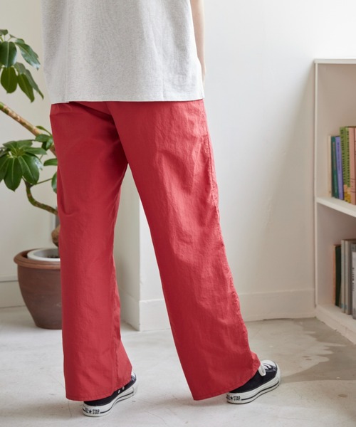 flaner（フラネ）の「Nylon color pants/ナイロンカラーパンツ（その他パンツ・レディース・ピンク/イエロー/グリーン・SMALL/MEDIUM/LARGE）」の18枚目の写真