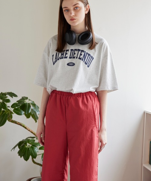 flaner（フラネ）の「Nylon color pants/ナイロンカラーパンツ（その他パンツ・レディース・ピンク/イエロー/グリーン・SMALL/MEDIUM/LARGE）」の19枚目の写真