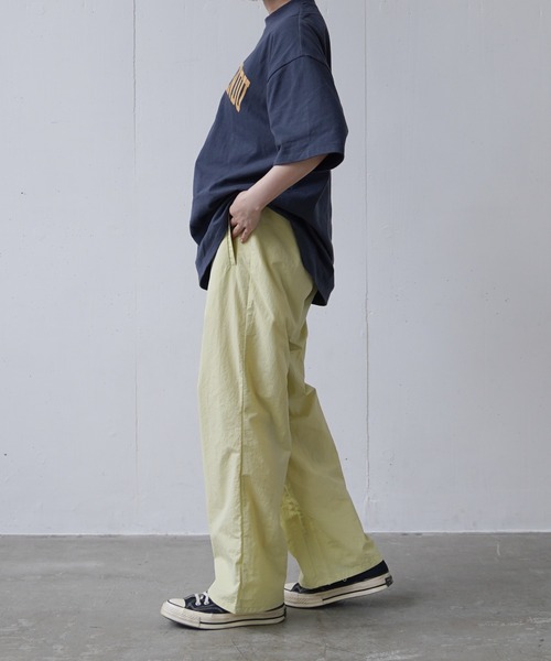 flaner（フラネ）の「Nylon color pants/ナイロンカラーパンツ（その他パンツ・レディース・ピンク/イエロー/グリーン・SMALL/MEDIUM/LARGE）」の14枚目の写真
