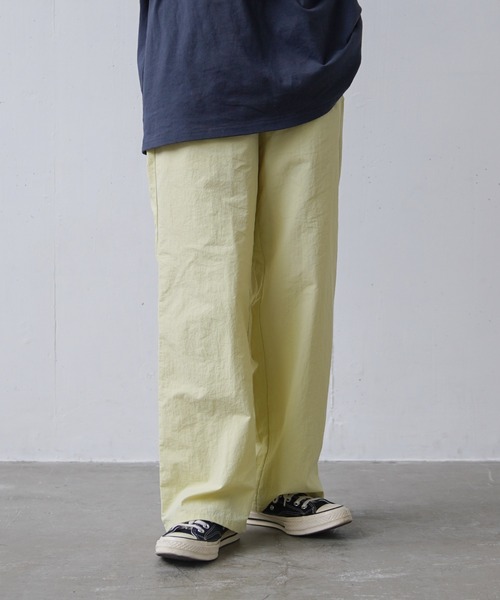 flaner（フラネ）の「Nylon color pants/ナイロンカラーパンツ（その他パンツ・レディース・ピンク/イエロー/グリーン・SMALL/MEDIUM/LARGE）」の10枚目の写真