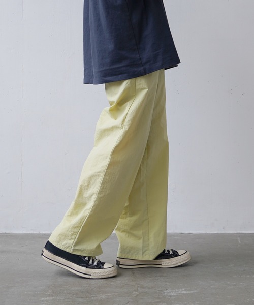 flaner（フラネ）の「Nylon color pants/ナイロンカラーパンツ（その他パンツ・レディース・ピンク/イエロー/グリーン・SMALL/MEDIUM/LARGE）」の11枚目の写真