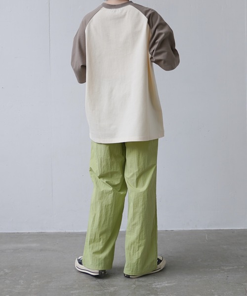 flaner（フラネ）の「Nylon color pants/ナイロンカラーパンツ（その他パンツ・レディース・ピンク/イエロー/グリーン・SMALL/MEDIUM/LARGE）」の9枚目の写真