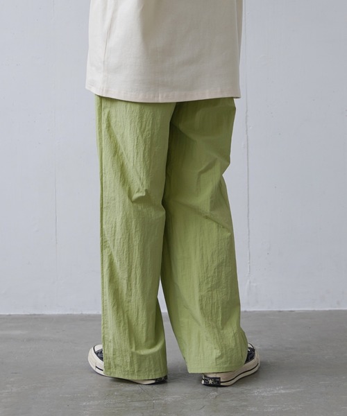 flaner（フラネ）の「Nylon color pants/ナイロンカラーパンツ（その他パンツ・レディース・ピンク/イエロー/グリーン・SMALL/MEDIUM/LARGE）」の6枚目の写真