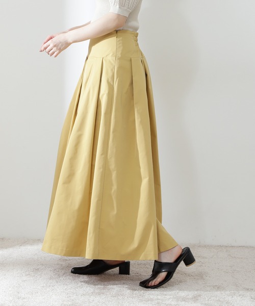 N.（N. Natural Beauty Basic）（エヌエヌナチュラルビューティーベーシック）の「◆切替バルーンスカート（スカート・レディース・ブラック系その他/イエロー・MEDIUM）」の8枚目の写真