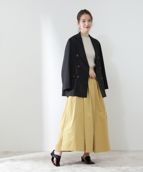 N.（N. Natural Beauty Basic）（エヌエヌナチュラルビューティーベーシック）の「◆切替バルーンスカート（スカート・レディース・ブラック系その他/イエロー・MEDIUM）」の7枚目の写真