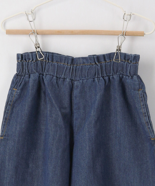 ROPE' PICNIC(ロペピクニック)の「【KIDS】ウエストフリルデニムキュロットパンツ(デニムパンツ・キッズ・ネイビー/ブルー・110/120/130/140)」の16枚目の写真