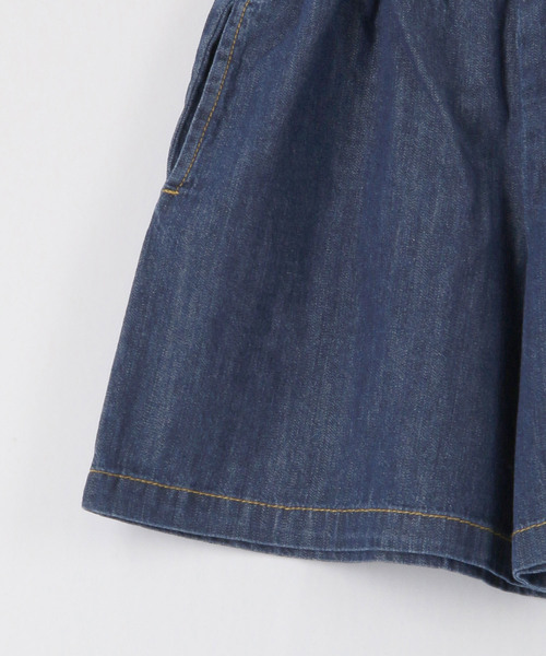 ROPE' PICNIC(ロペピクニック)の「【KIDS】ウエストフリルデニムキュロットパンツ(デニムパンツ・キッズ・ネイビー/ブルー・110/120/130/140)」の18枚目の写真