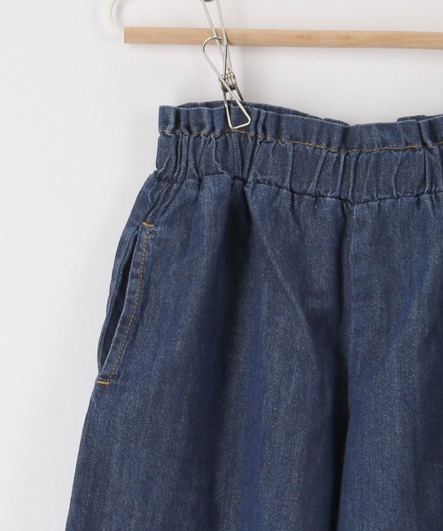 ROPE' PICNIC(ロペピクニック)の「【KIDS】ウエストフリルデニムキュロットパンツ(デニムパンツ・キッズ・ネイビー/ブルー・110/120/130/140)」の6枚目の写真