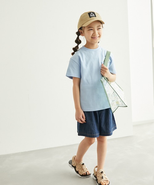 ROPE' PICNIC(ロペピクニック)の「【KIDS】ウエストフリルデニムキュロットパンツ(デニムパンツ・キッズ・ネイビー/ブルー・110/120/130/140)」の15枚目の写真