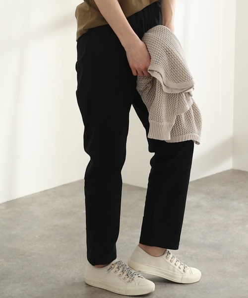 ElegChic（エレグシック）の「ストレッチツイルアンダーパンツ（チノパンツ・レディース・ブラック/ベージュ/カーキ・M/XXL/L/4L/XL）」の5枚目の写真